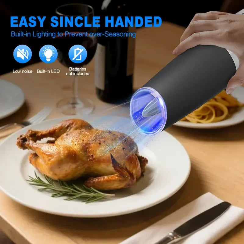 Electric Gravity Salt and Pepper Grinder