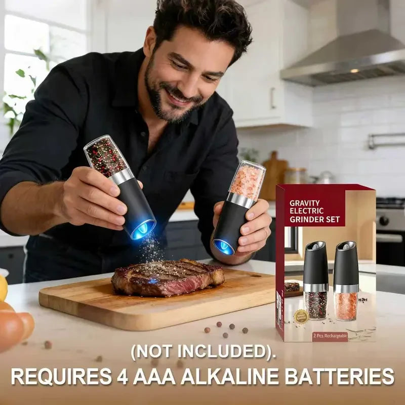 Electric Gravity Salt and Pepper Grinder