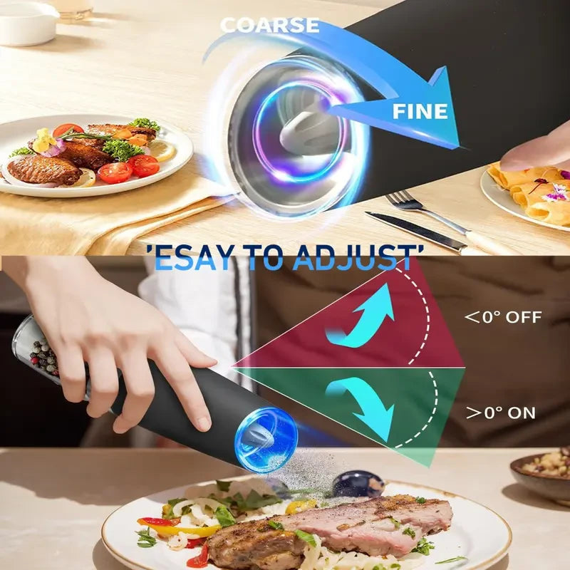 Electric Gravity Salt and Pepper Grinder