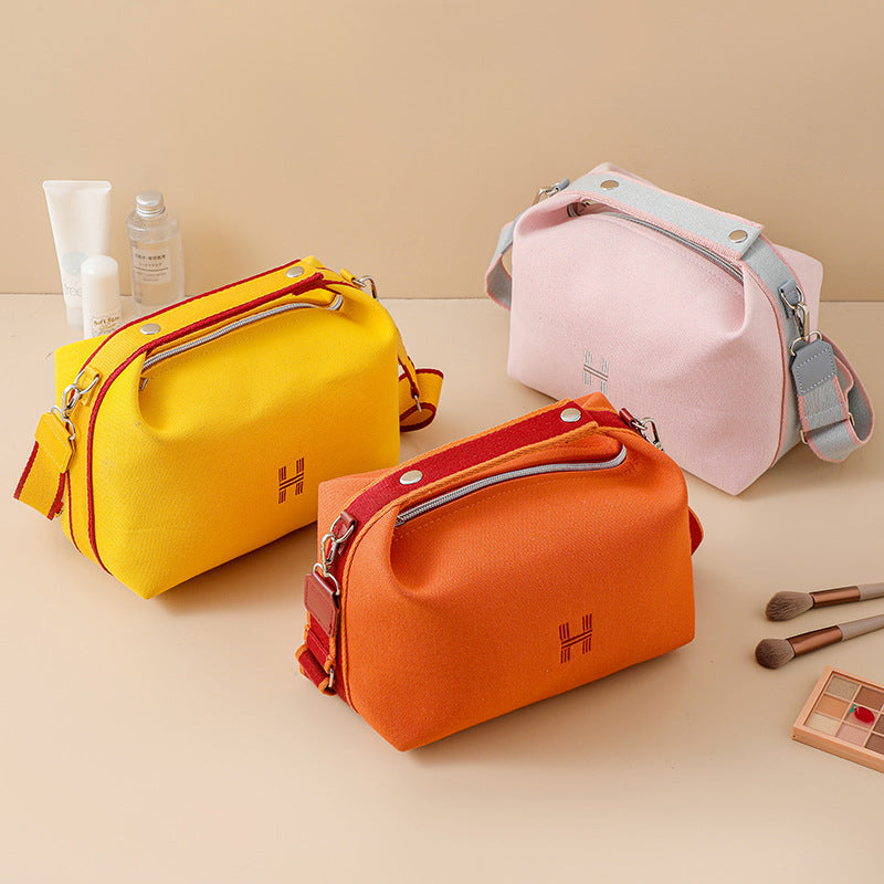 Waterproof Canvas Travel Toiletry Organizer Bag