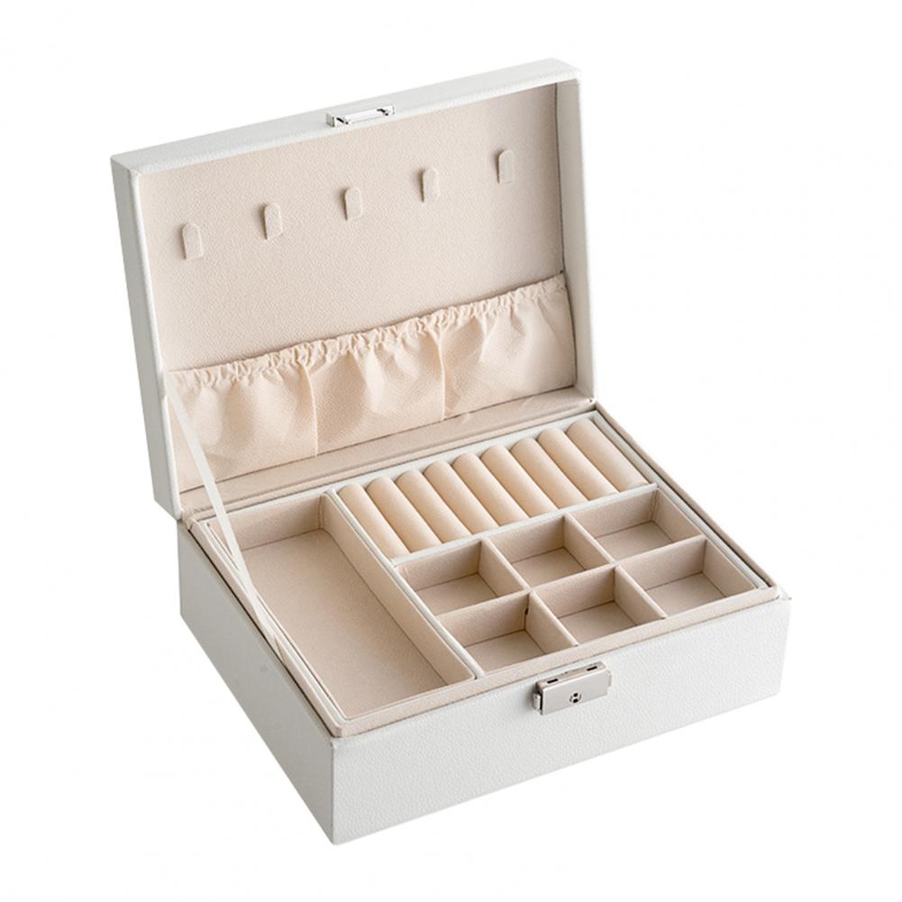 Double Layer Portable Jewelry Box Organizer for Travel