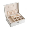 Double Layer Portable Jewelry Box Organizer for Travel