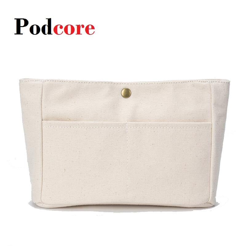 Canvas Purse Organizer - Sturdy Insert for Bags