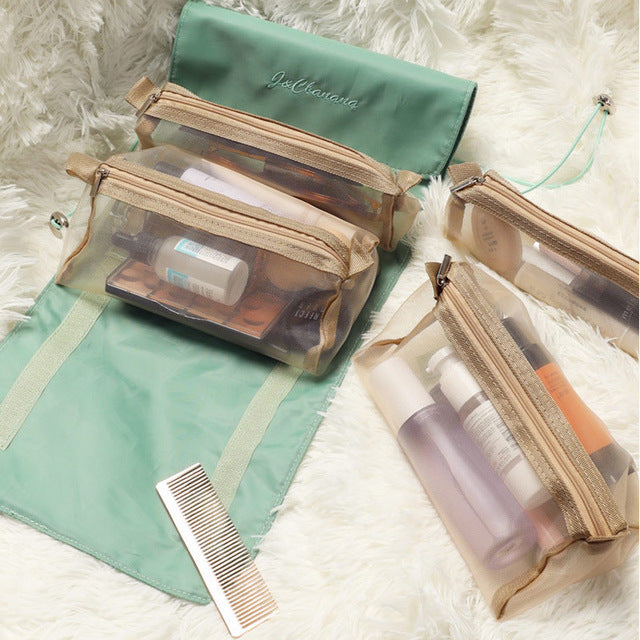 Travel Cosmetic Bag for Makeup and Toiletries Organizer