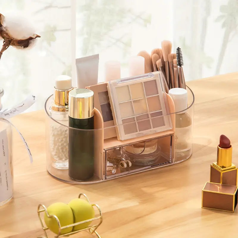 Makeup Organizer and Brush Holder for Vanity or Countertop