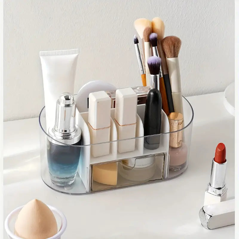 Makeup Organizer and Brush Holder for Vanity or Countertop