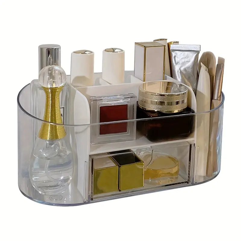 Makeup Organizer and Brush Holder for Vanity or Countertop